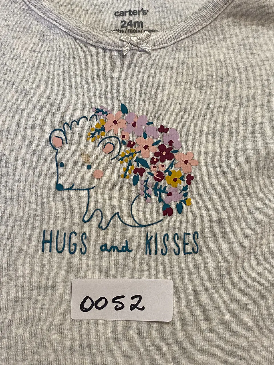 Body Manga Larga Carter's de Erizo con Flores / Unisex – Talla 24 Meses 13
