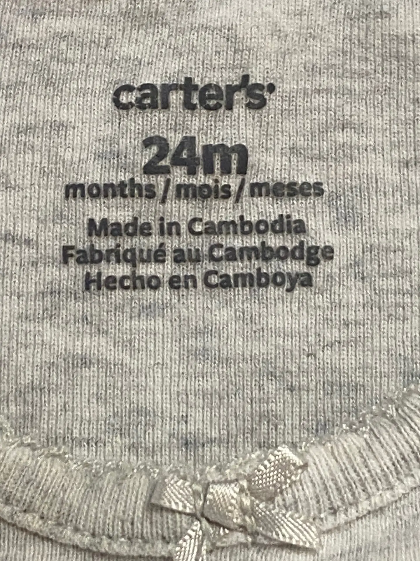 Body Manga Larga Carter's de Erizo con Flores / Unisex – Talla 24 Meses 6