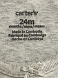 Body Manga Larga Carter's de Erizo con Flores / Unisex – Talla 24 Meses - Miniatura 6