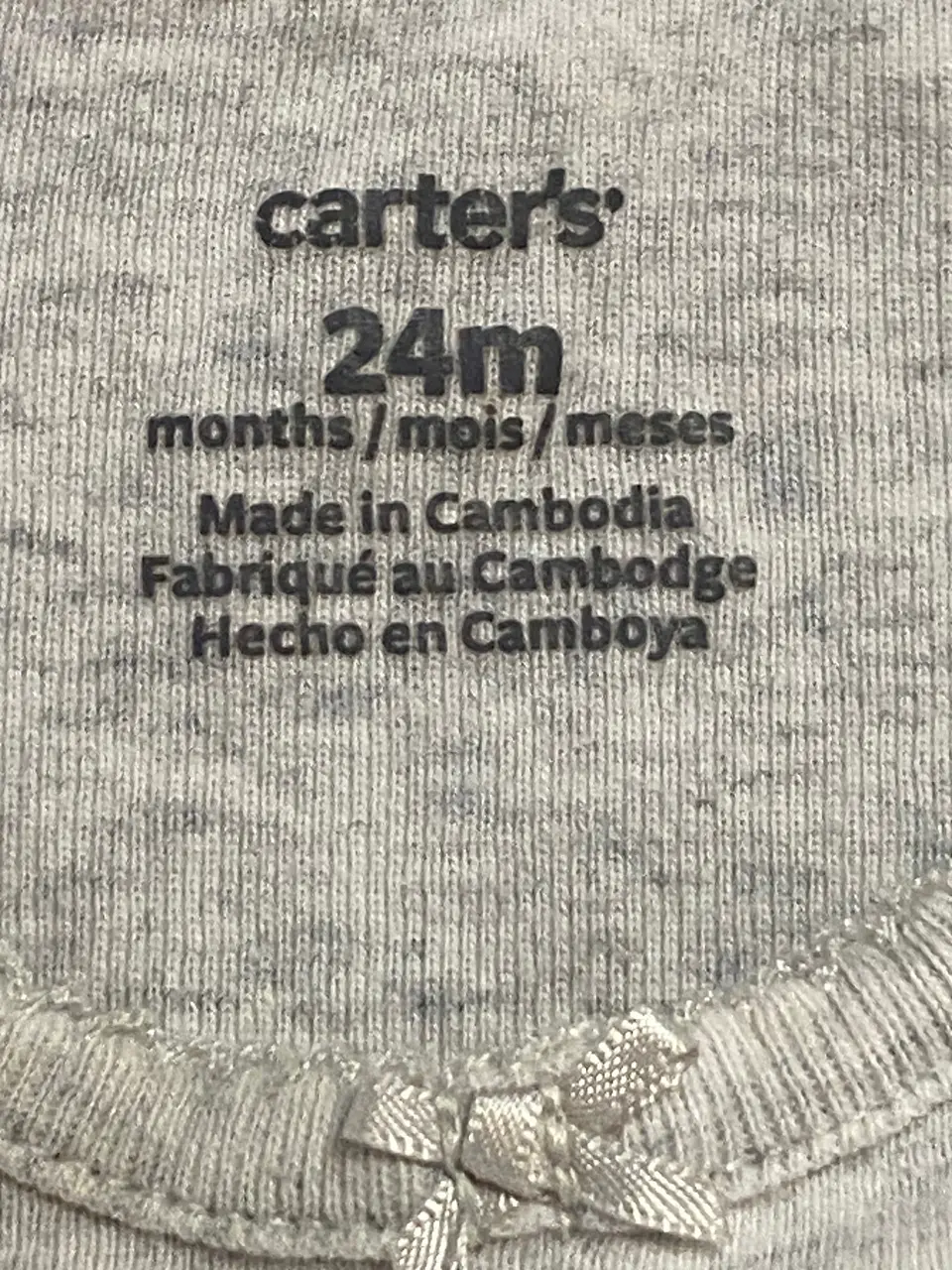 Body Manga Larga Carter's de Erizo con Flores / Unisex – Talla 24 Meses 6