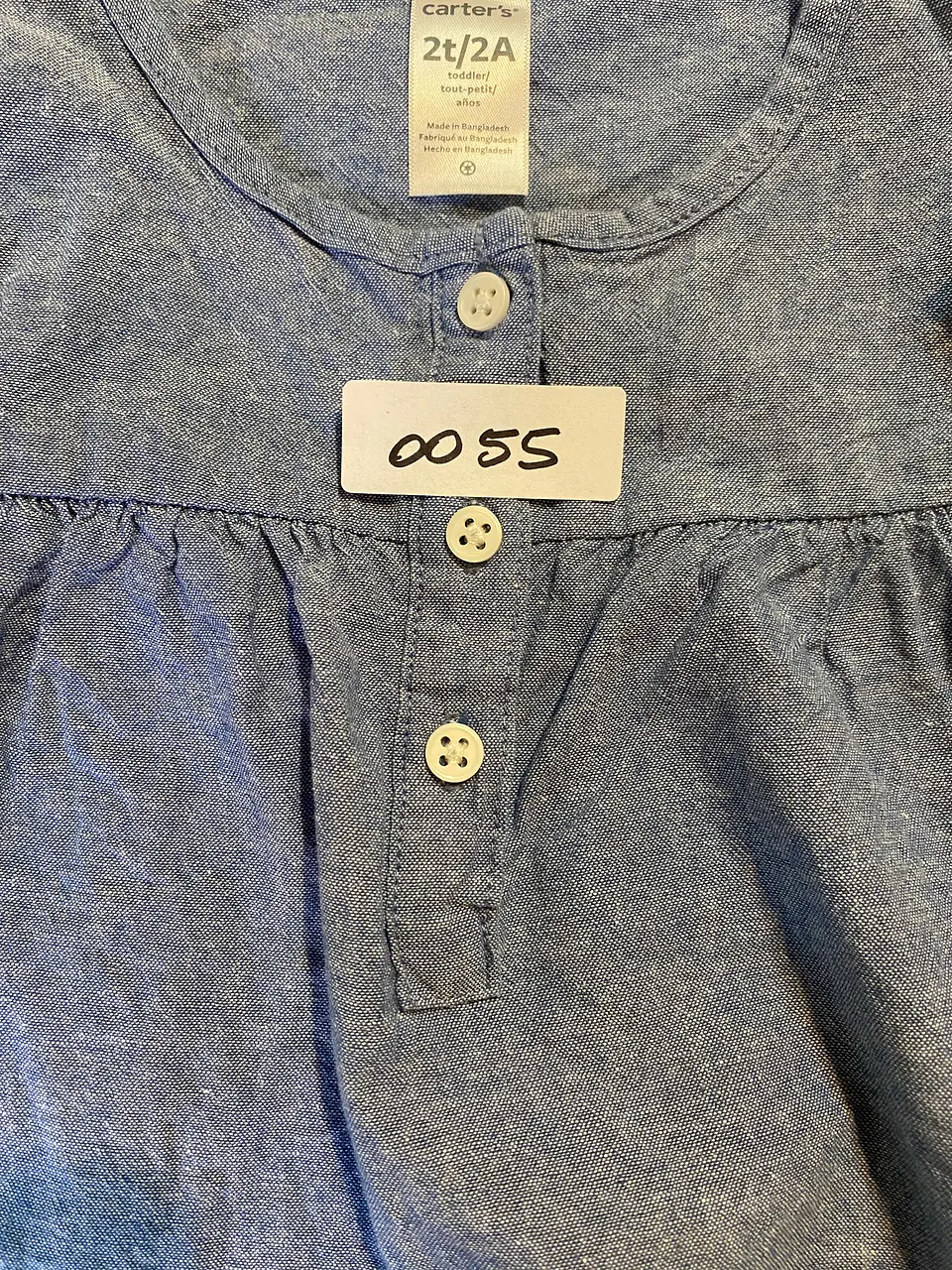 Vestido / Camisola Niña Carter's con vuelos - Talla 2 / 2 Años 14