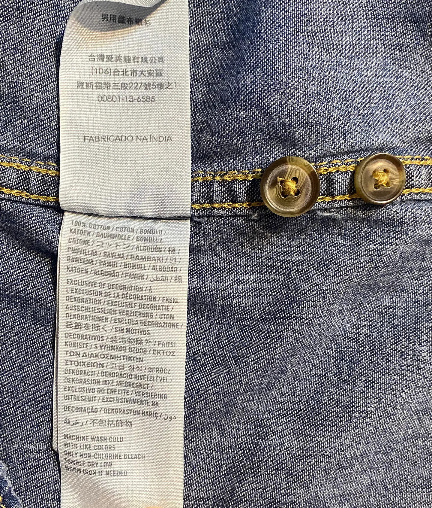 Camisa de Mezclilla Abercrombie & Fitch – Talla M 9
