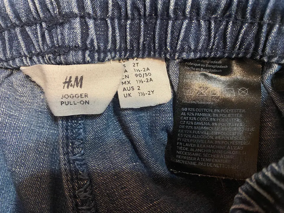 Jeans Jogger Infantil H&M – Talla 2 - Unisex 7