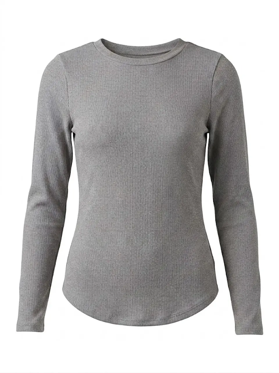 Polera Manga Larga de Algodón Rib No Boundaries GRIS – Talla L/11-13 (NUEVO) 1