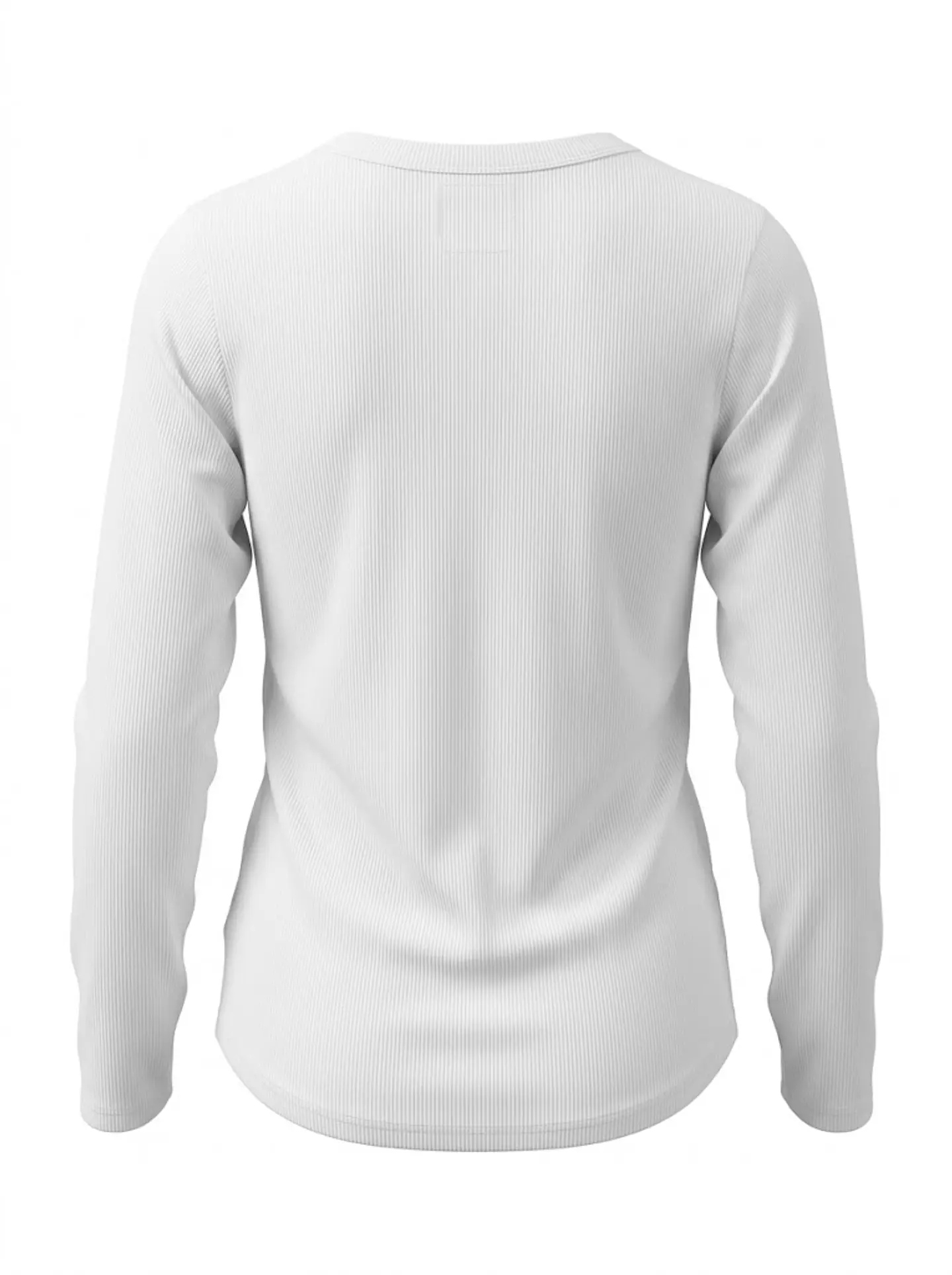 Polera Manga Larga de Algodón Rib No Boundaries BLANCO – Talla L/11-13 (NUEVO) 2