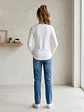 Polera Manga Larga de Algodón Rib No Boundaries BLANCO – Talla L/11-13 (NUEVO) - Miniatura 5