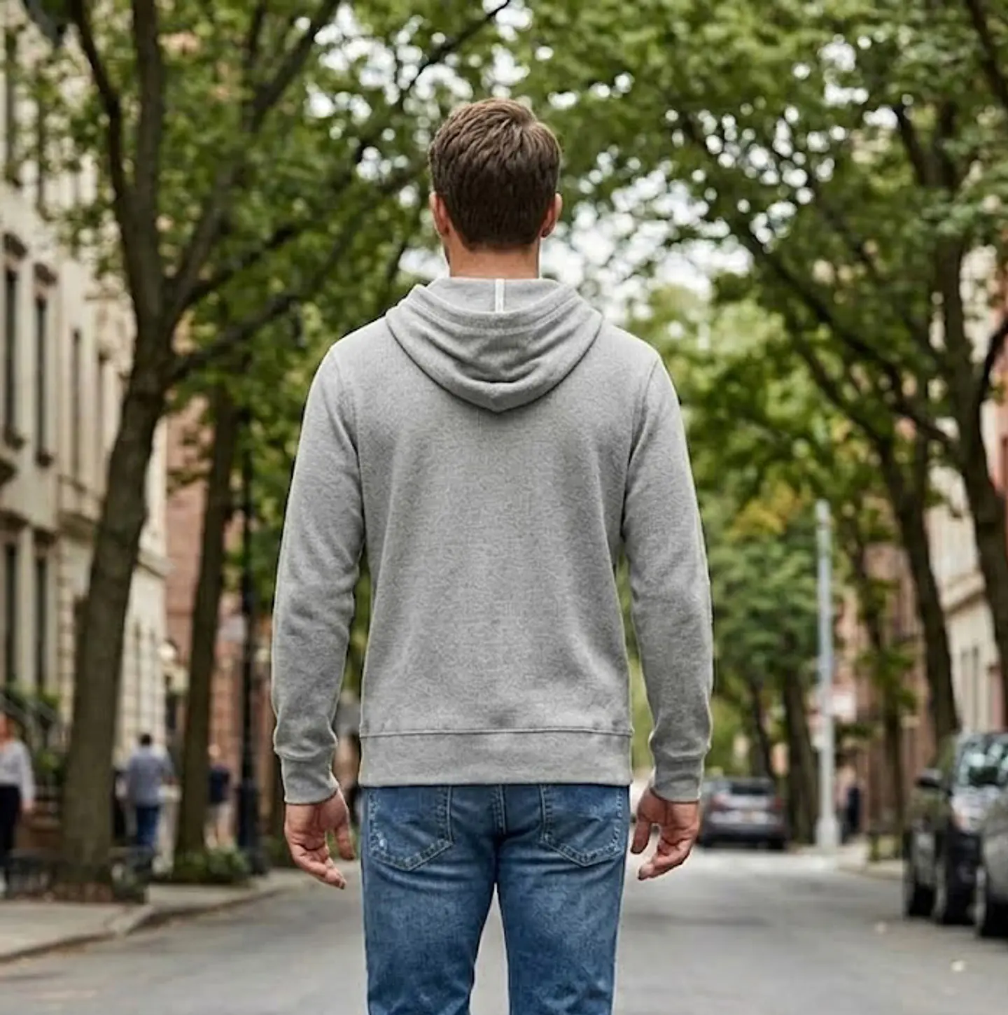 Polerón con capucha (Hoodie) GAP Waffle Knit – Talla L 5