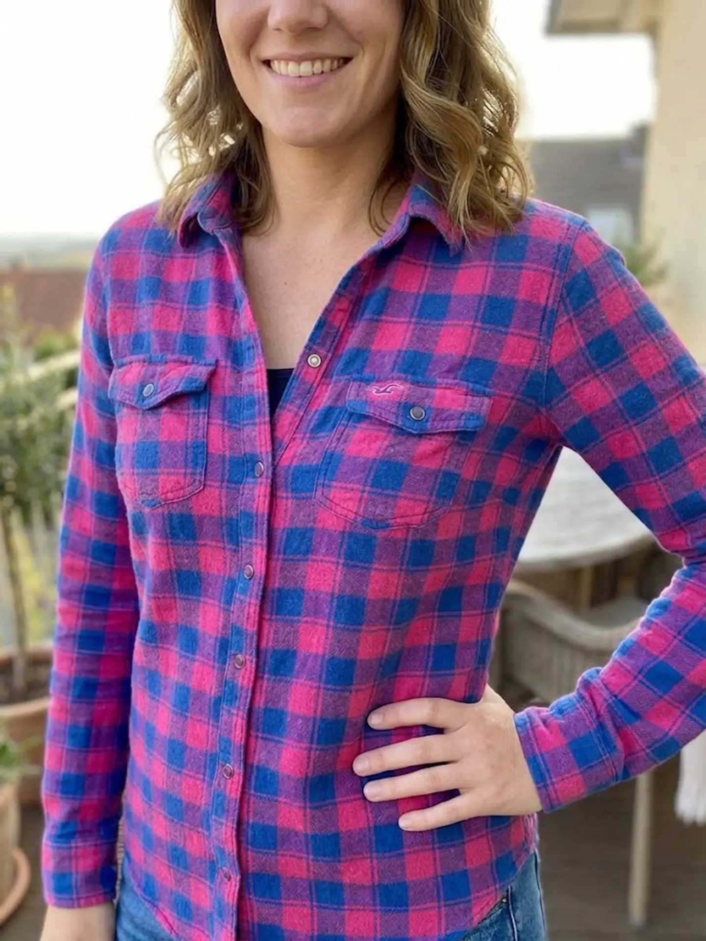 Camisa de Franela Leñadora Hollister – Talla M 5