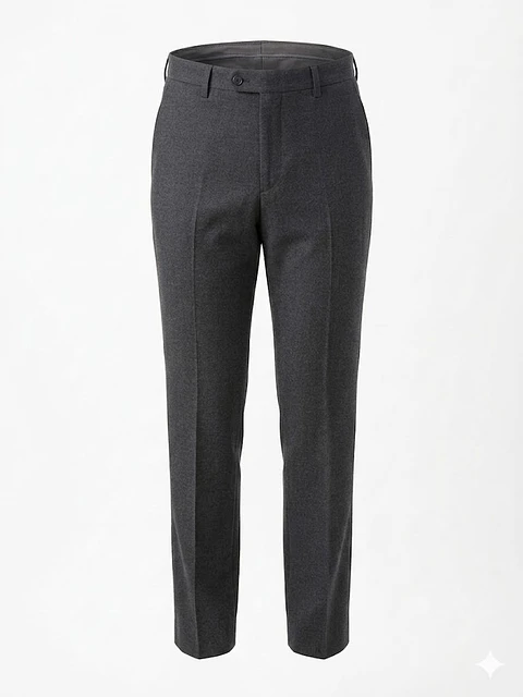 Pantalón de Vestir Uniqlo Kando – Gris Oscuro - Talla 42/44  (NUEVO)