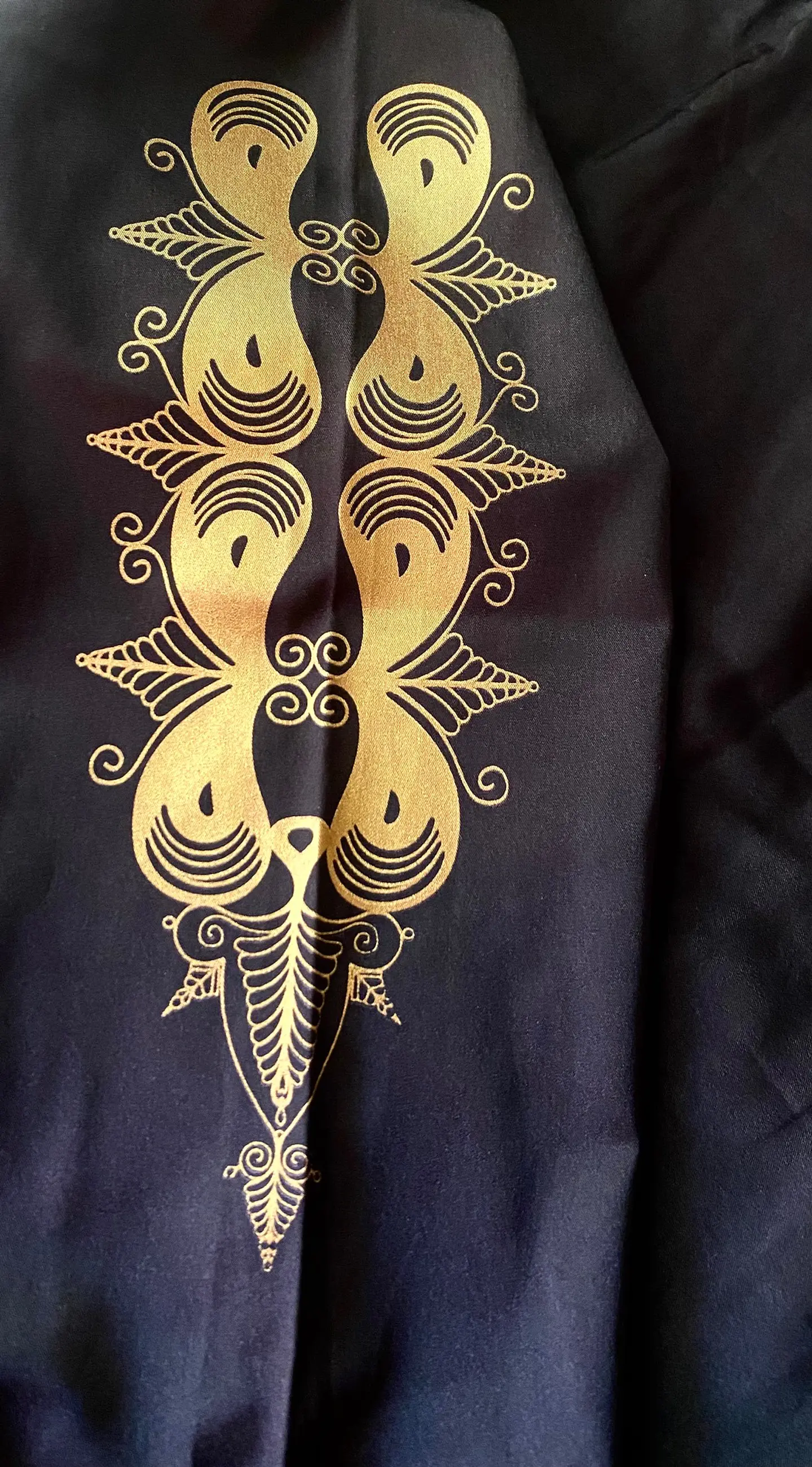 Túnica Blusa Elegante con Diseños Dorados - Talla XL 9