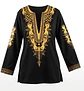 Túnica Blusa Elegante con Diseños Dorados - Talla XL - Miniatura 1