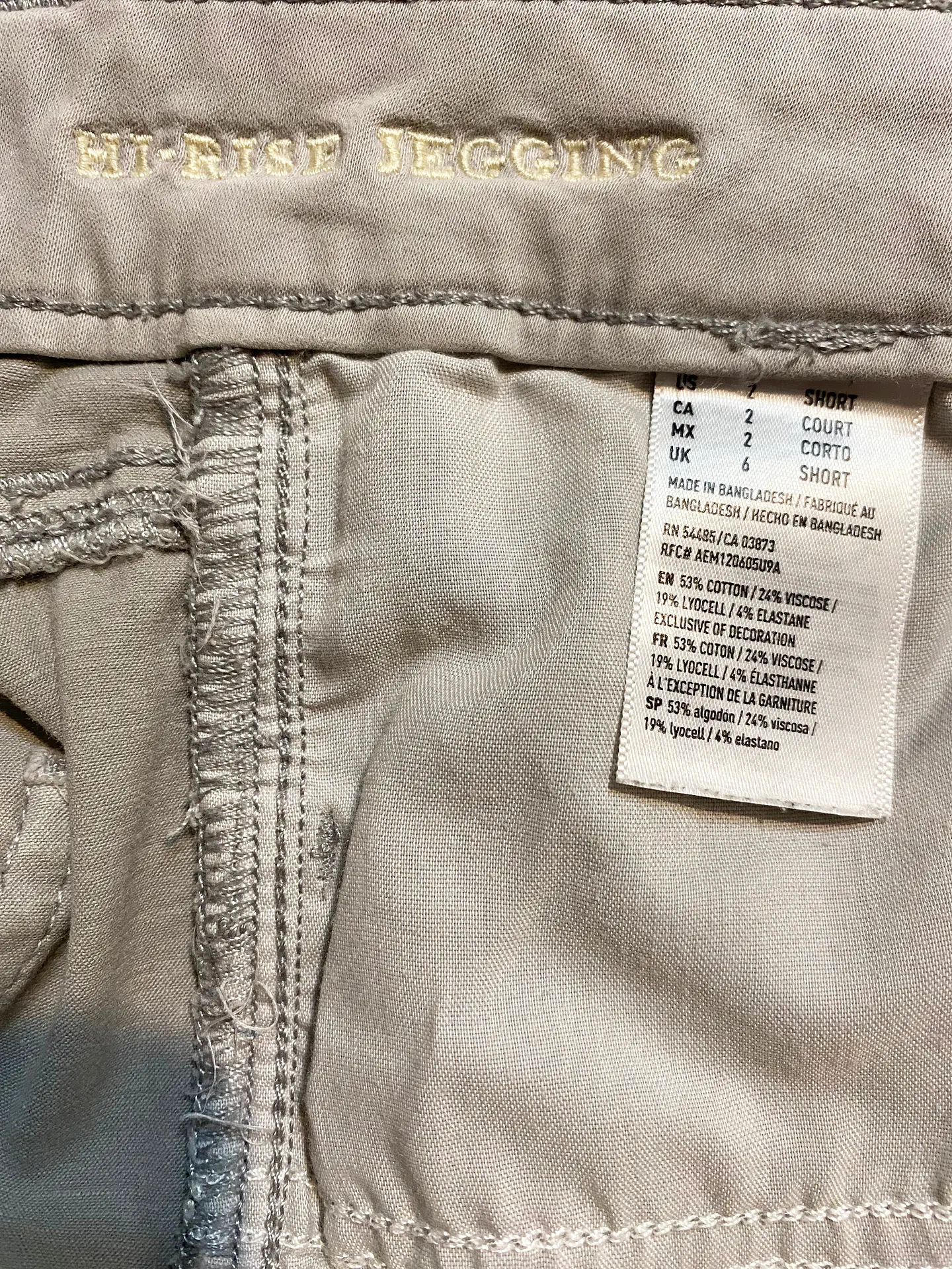 Pantalón Jegging American Eagle Outfitters – Hi-Rise (tiro alto) - Talla 2 (34)  11