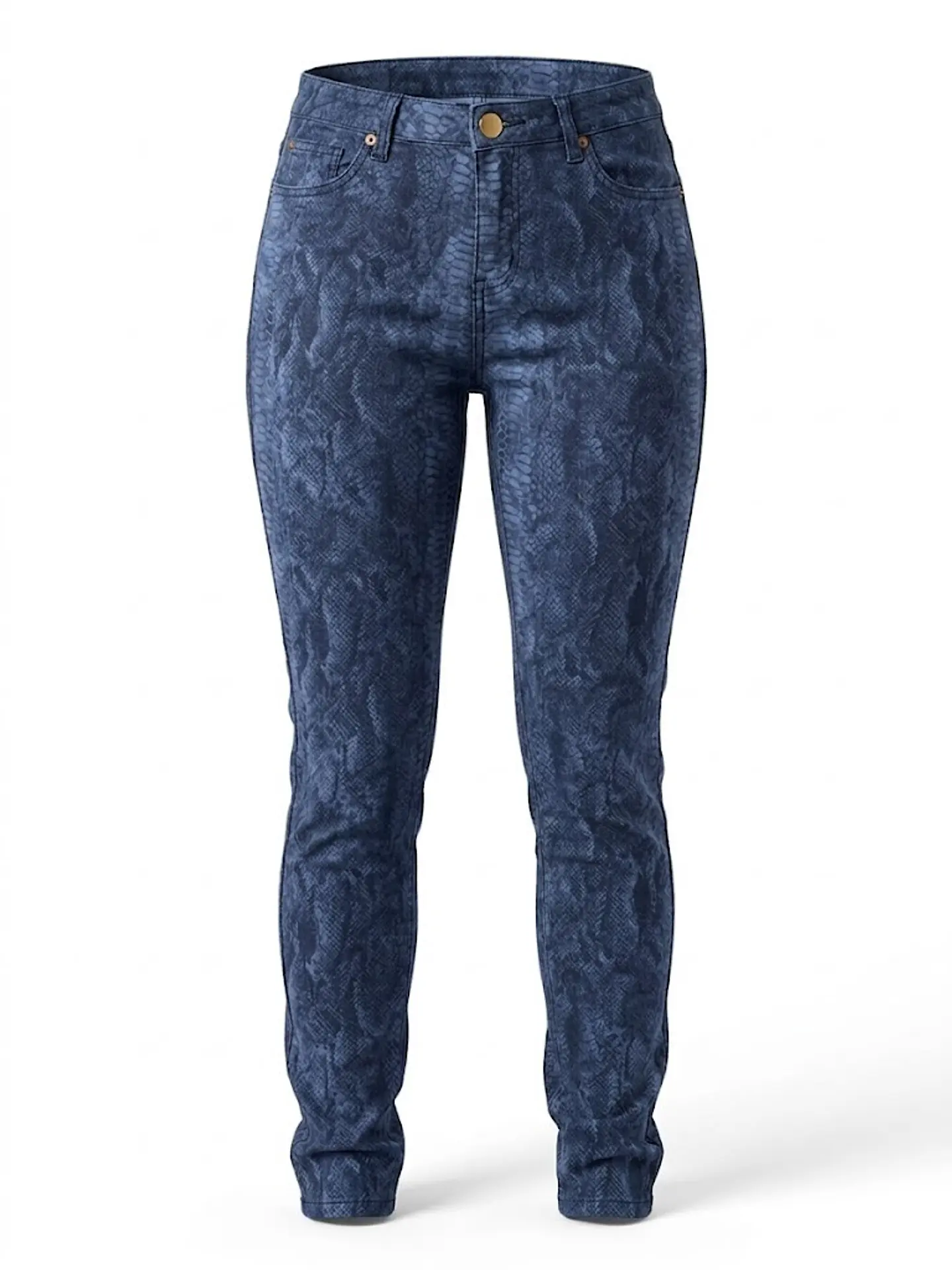 Pantalón Skinny Mossimo – Textura Snake Blue - Talla S 1