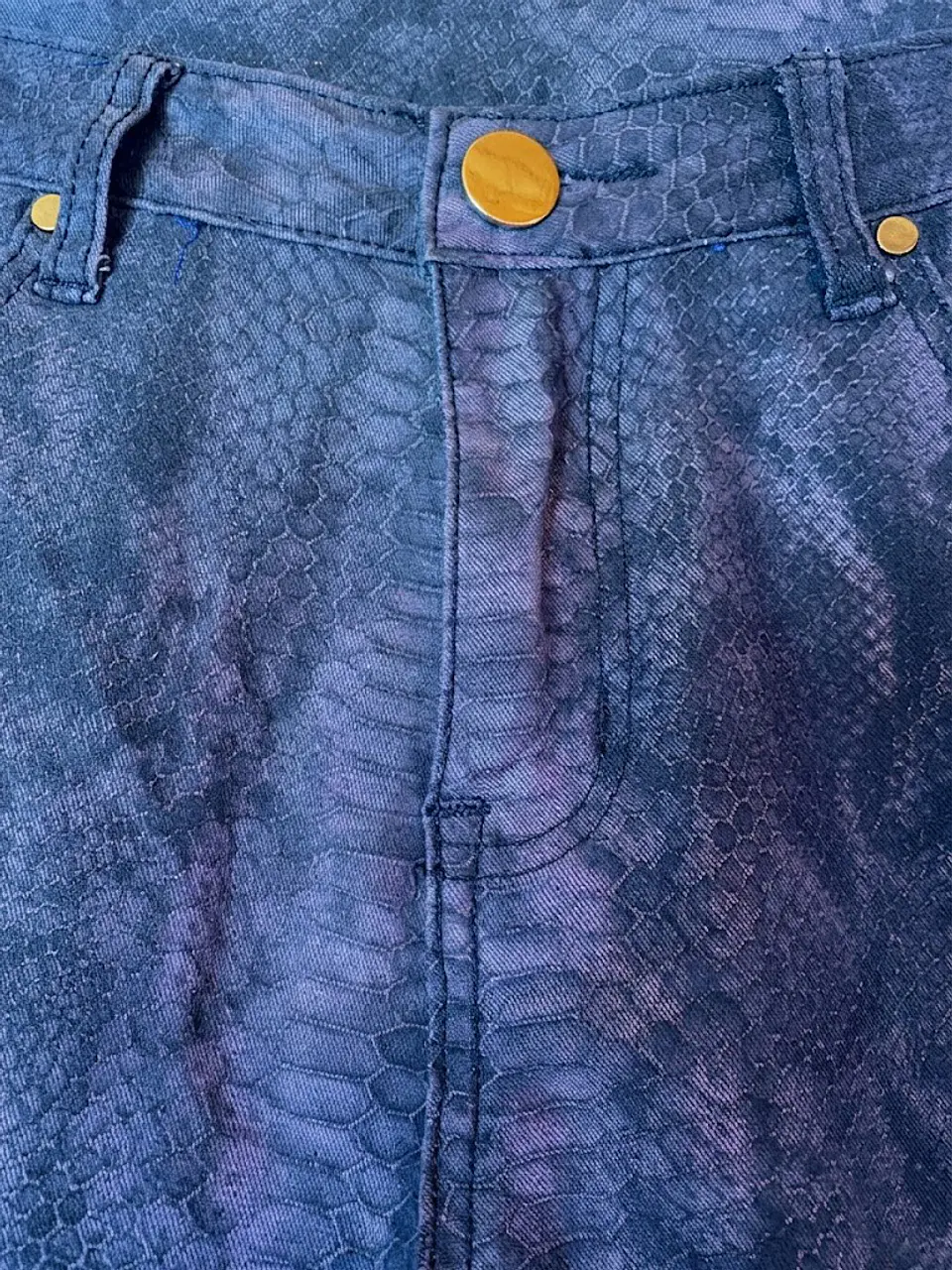 Pantalón Skinny Mossimo – Textura Snake Blue - Talla S 10