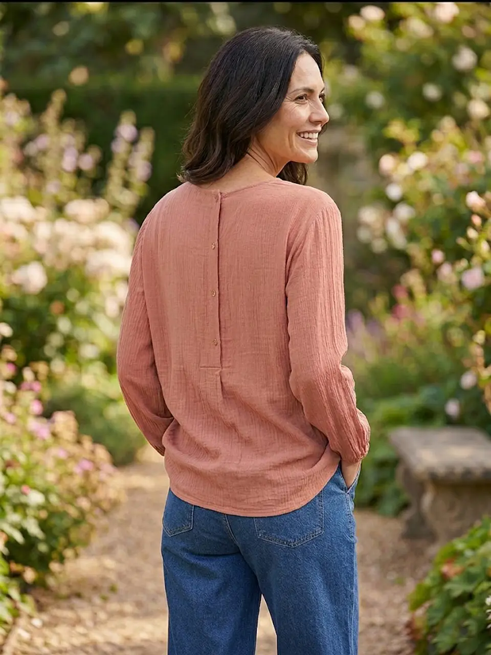 Blusa Pippa – Manga Larga - Boho Chic Bordada - Talla L 5