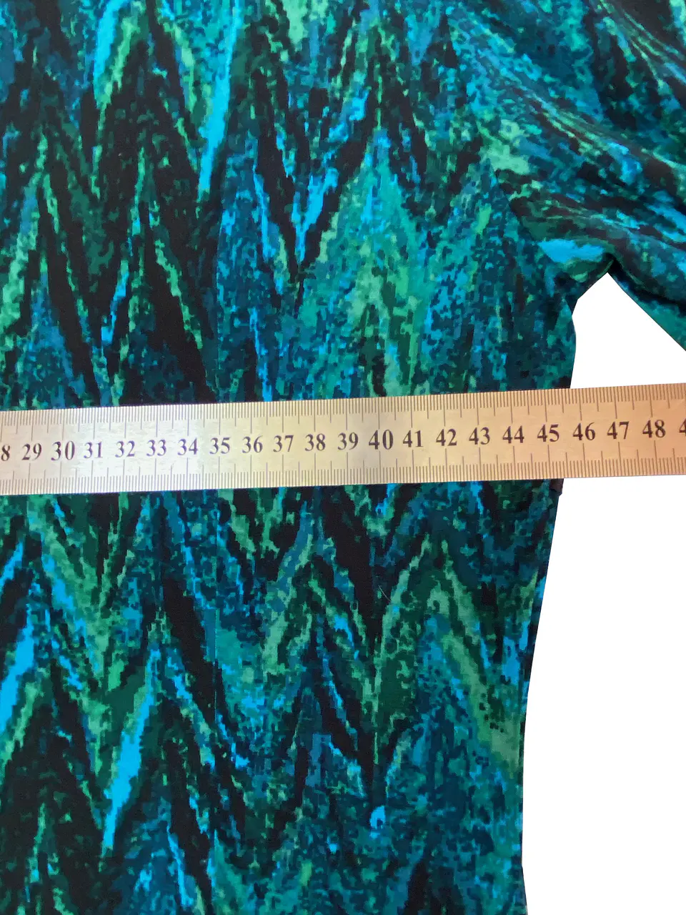 Vestido Privilege – Chevron Emerald & Blue - Talla 44 11