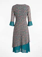 Vestido Tatienne – Romantic Floral & Teal Mesh - Talla L - Miniatura 2
