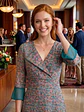 Vestido Tatienne – Romantic Floral & Teal Mesh - Talla L - Miniatura 4