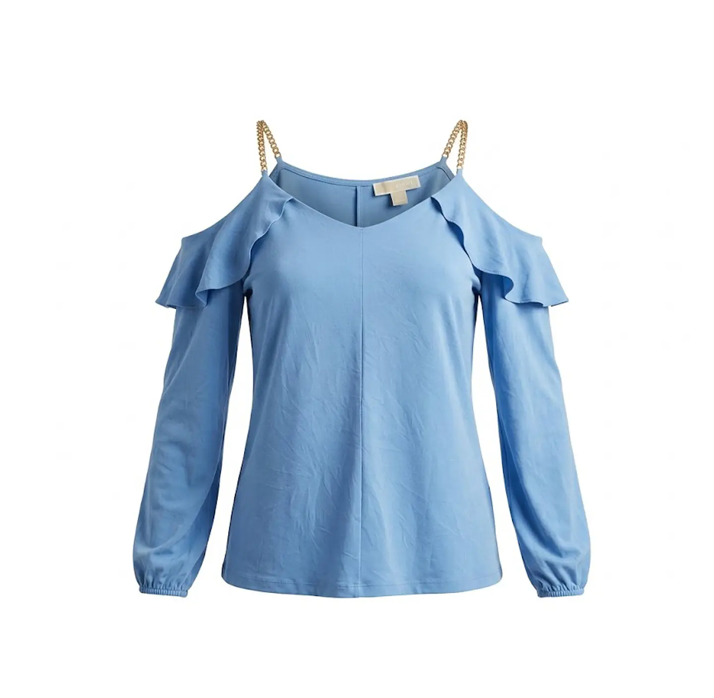 Blusa Michael Kors – Cold Shoulder con Cadenas Doradas - Talla 2X (XXL) 1