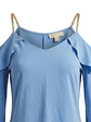 Blusa Michael Kors – Cold Shoulder con Cadenas Doradas - Talla 2X (XXL) - Miniatura 7