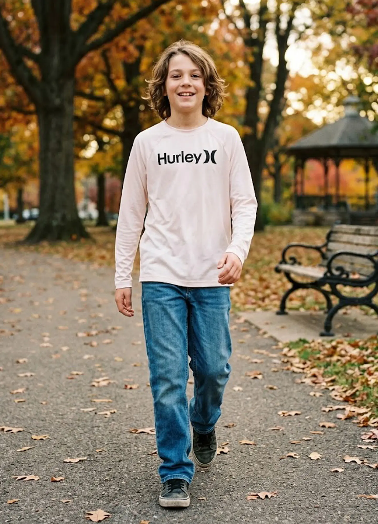 Polera Hurley Manga Larga Niño – Protección y Estilo Deportivo - Talla L 3