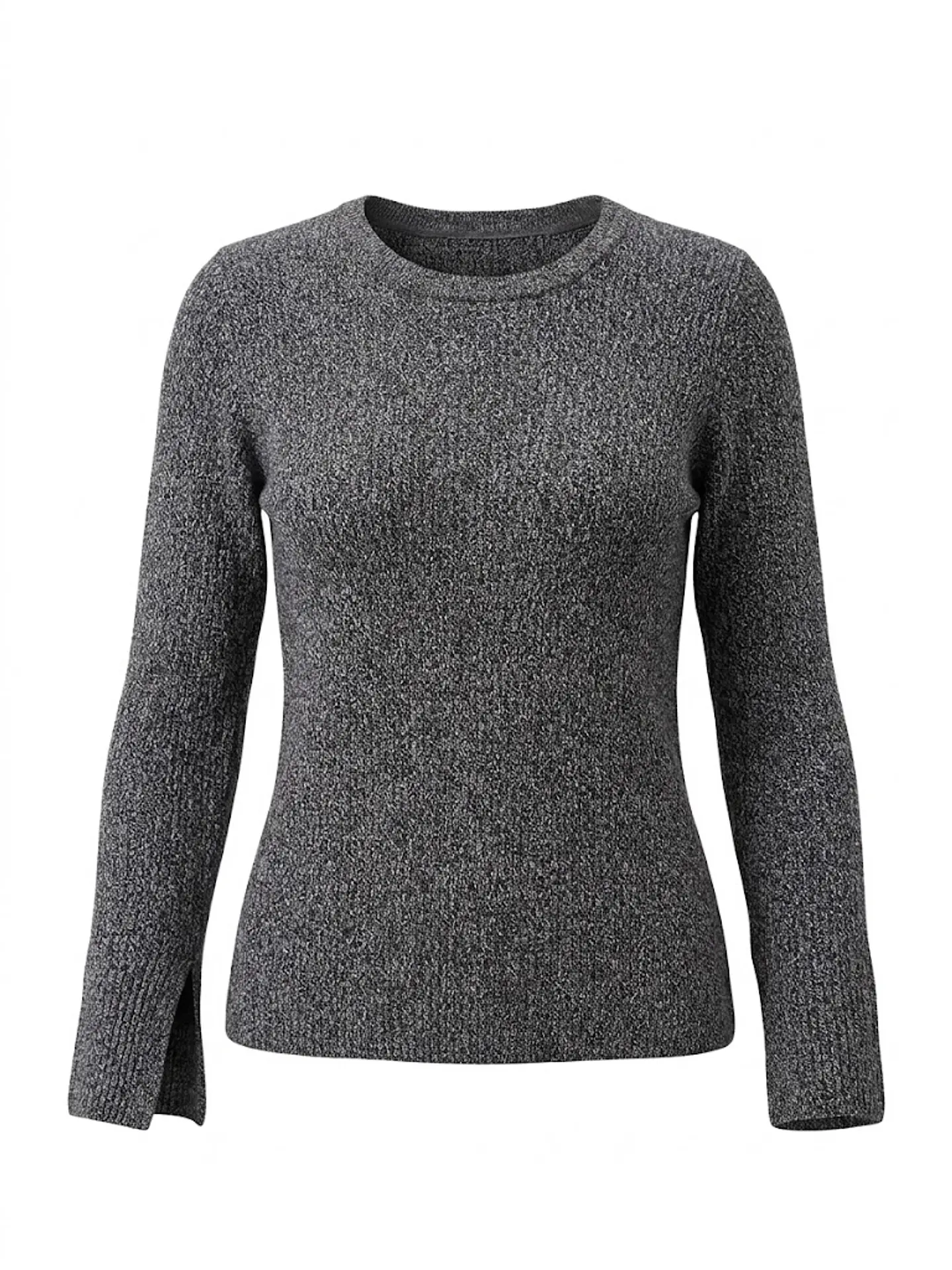 Chaleco H&M – Knit Jaspeado con Aberturas - Talla S 1