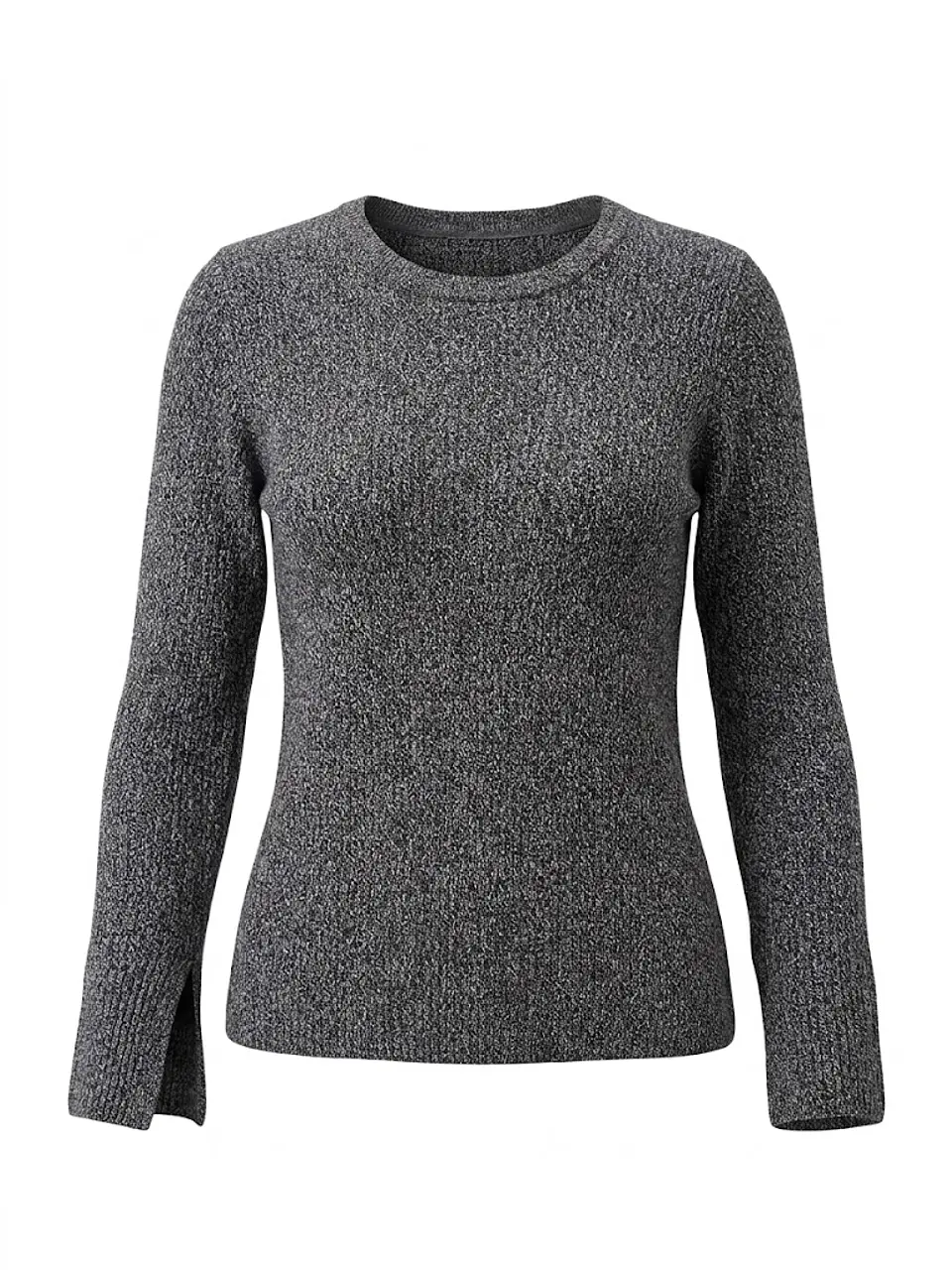 Chaleco H&M – Knit Jaspeado con Aberturas - Talla S 1