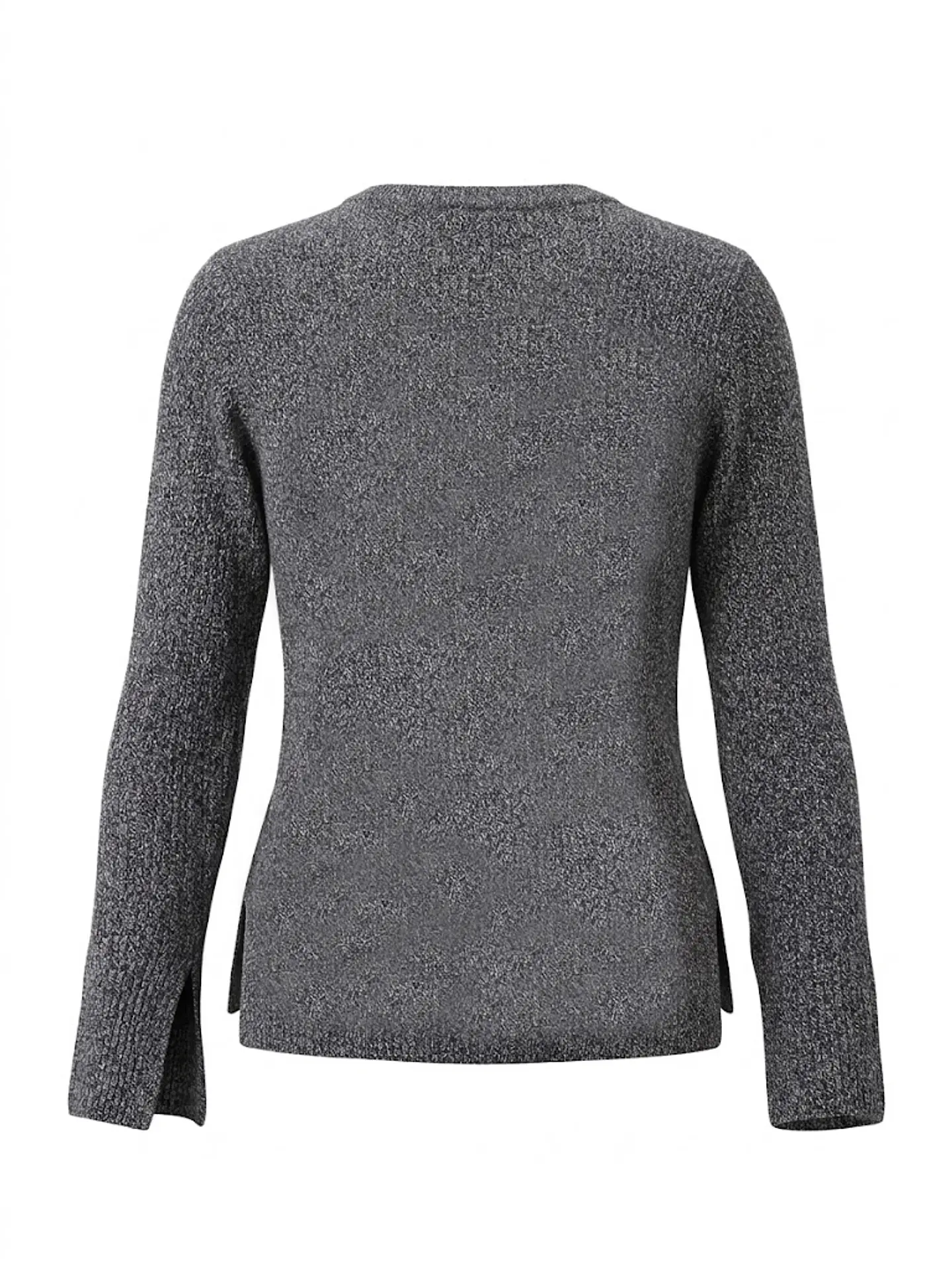Chaleco H&M – Knit Jaspeado con Aberturas - Talla S 2