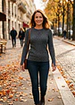 Chaleco H&M – Knit Jaspeado con Aberturas - Talla S - Miniatura 3