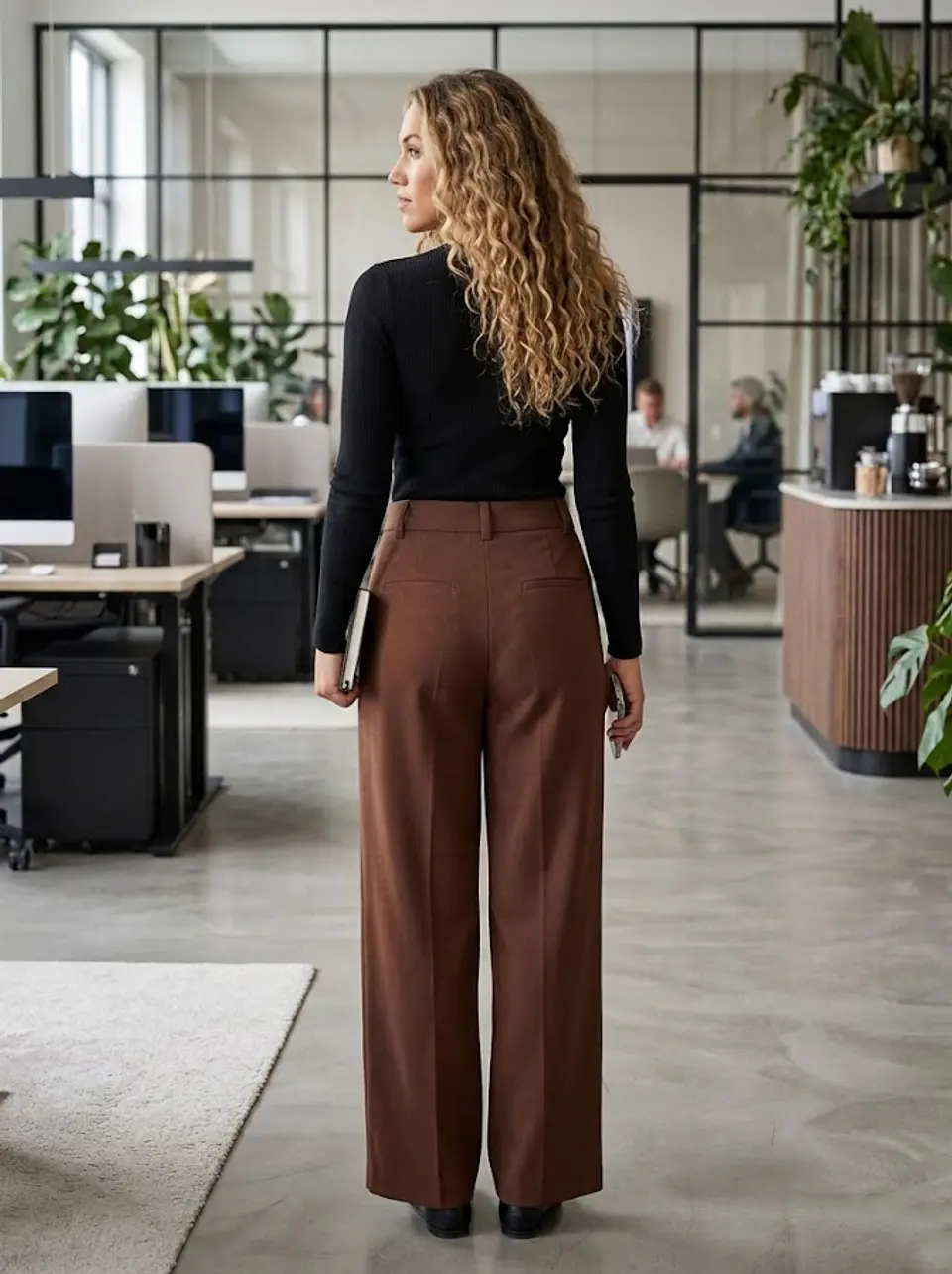Pantalón Basement  Wide Leg – Elegancia y Tendencia Sastrera - Talla 36 5