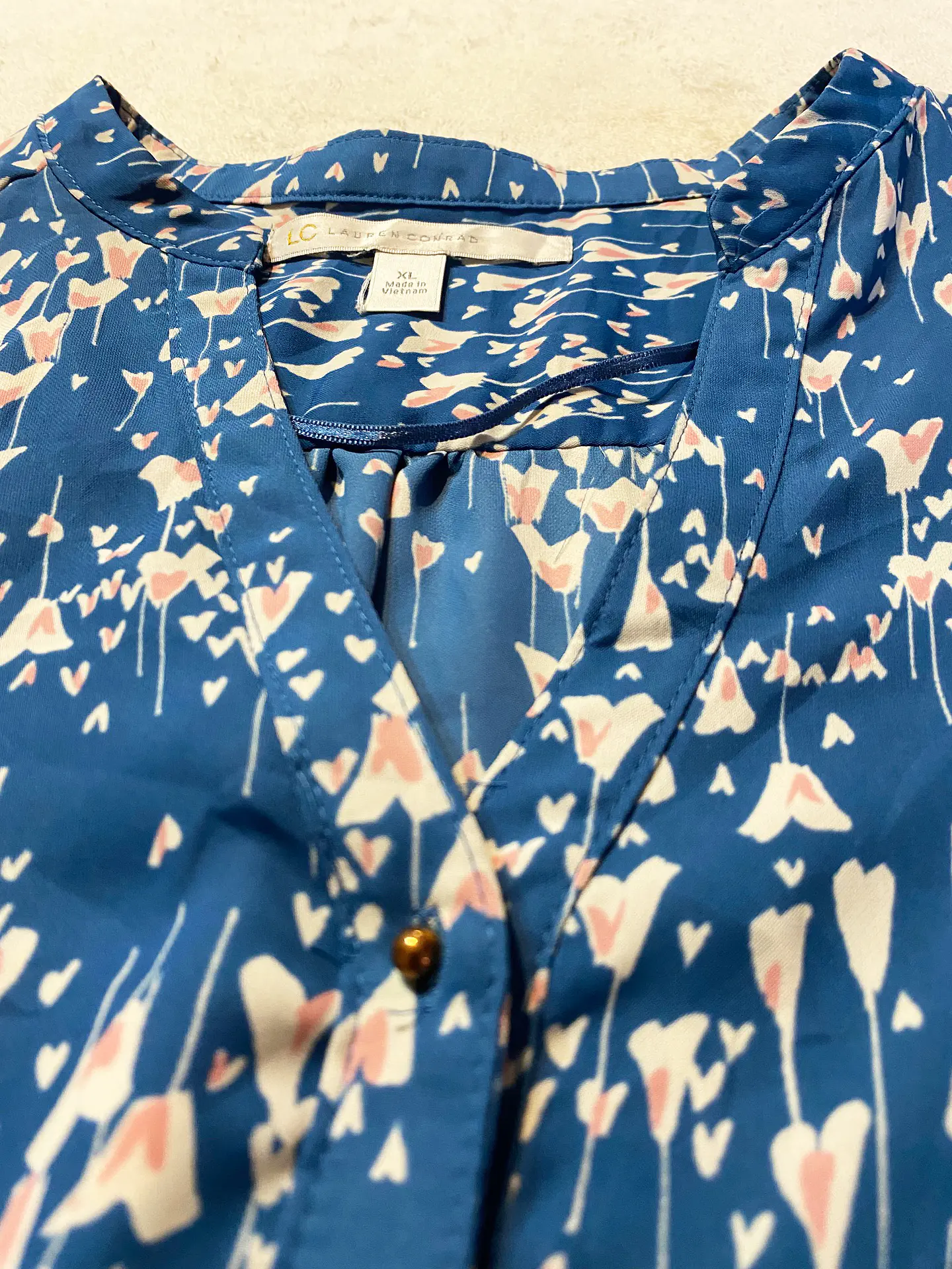 Blusa Lauren Conrad Romántica y Versátil – Estilo Ajustable - Talla XL 14