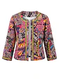 Chaqueta Blazer Étnica Multicolor – Estilo, Contraste y Brillo - Talla S/M - Miniatura 1