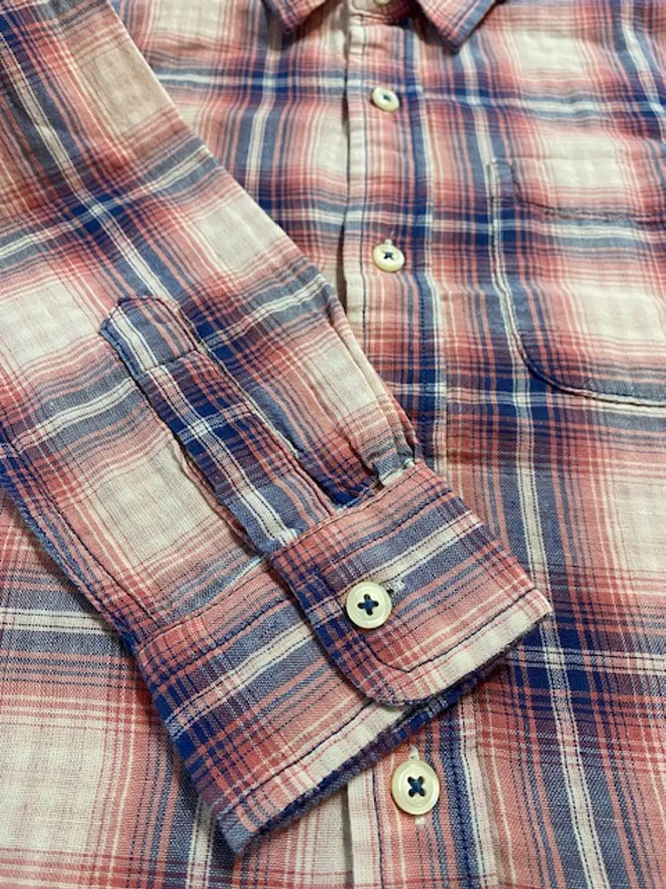 Camisa de Algodón GAP Kids a Cuadros – Estilo Clásico y Confort Diario - Talla M / 8-9 10