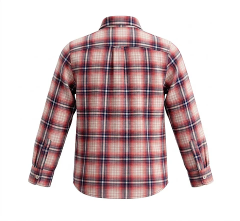 Camisa de Algodón GAP Kids a Cuadros – Estilo Clásico y Confort Diario - Talla M / 8-9