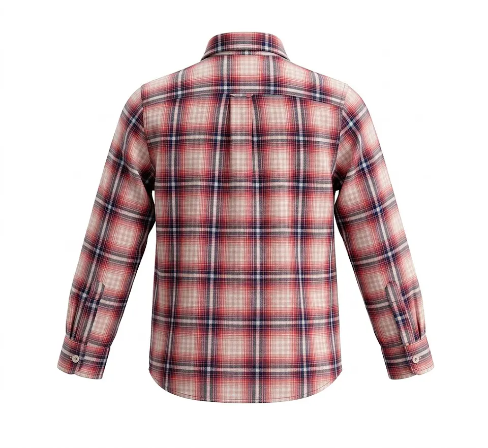 Camisa de Algodón GAP Kids a Cuadros – Estilo Clásico y Confort Diario - Talla M / 8-9 2