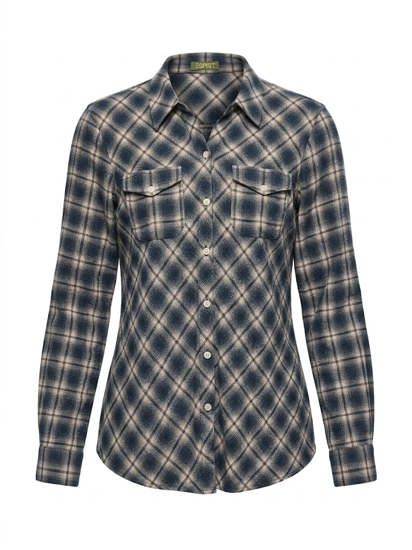 Blusa Esprit de Viscosa a Cuadros –  talla S/M 1