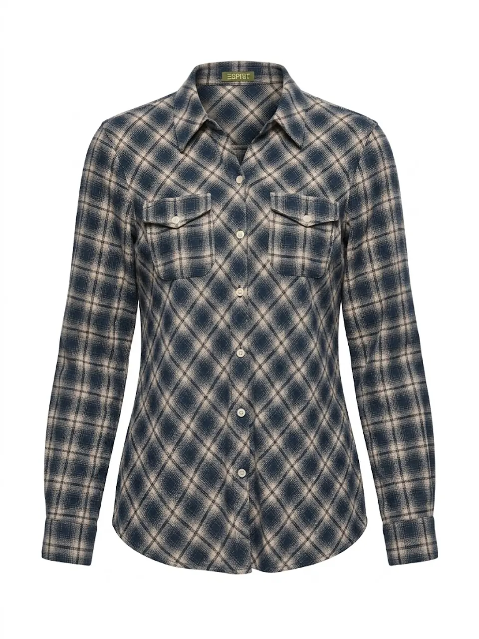 Blusa Esprit de Viscosa a Cuadros –  talla S/M 1