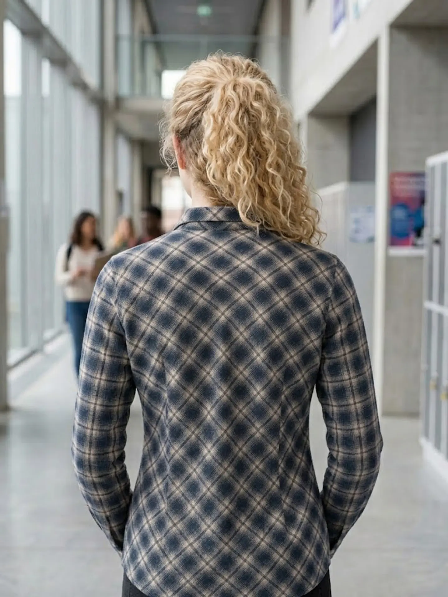Blusa Esprit de Viscosa a Cuadros –  talla S/M 5