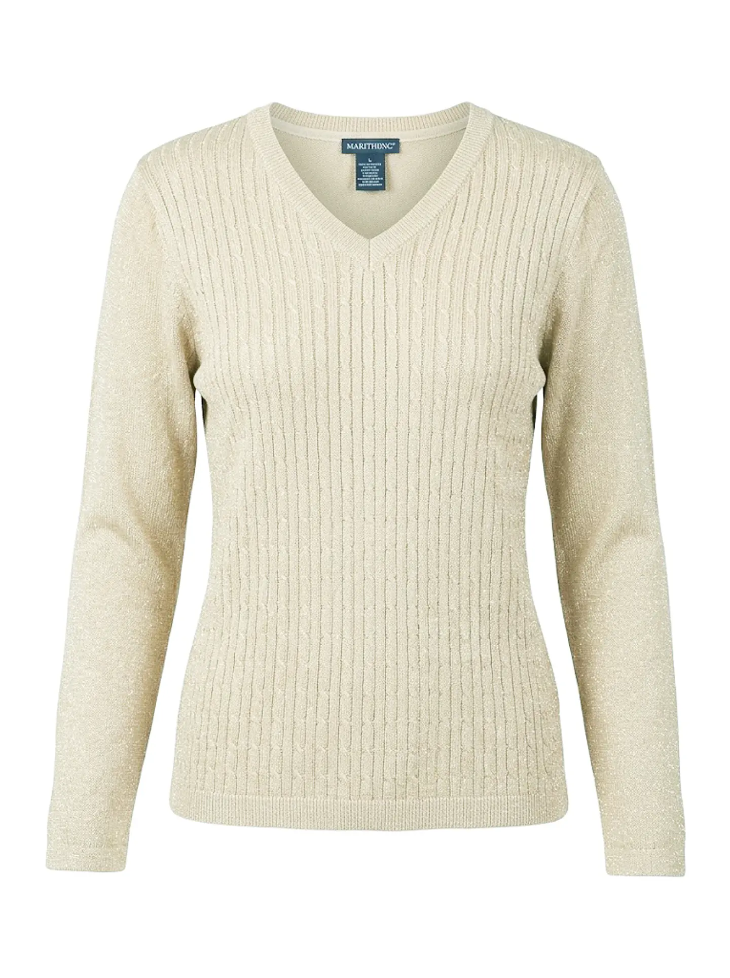 Chaleco Marittimo de Hilo Metalizado – Escote V - Talla S 1