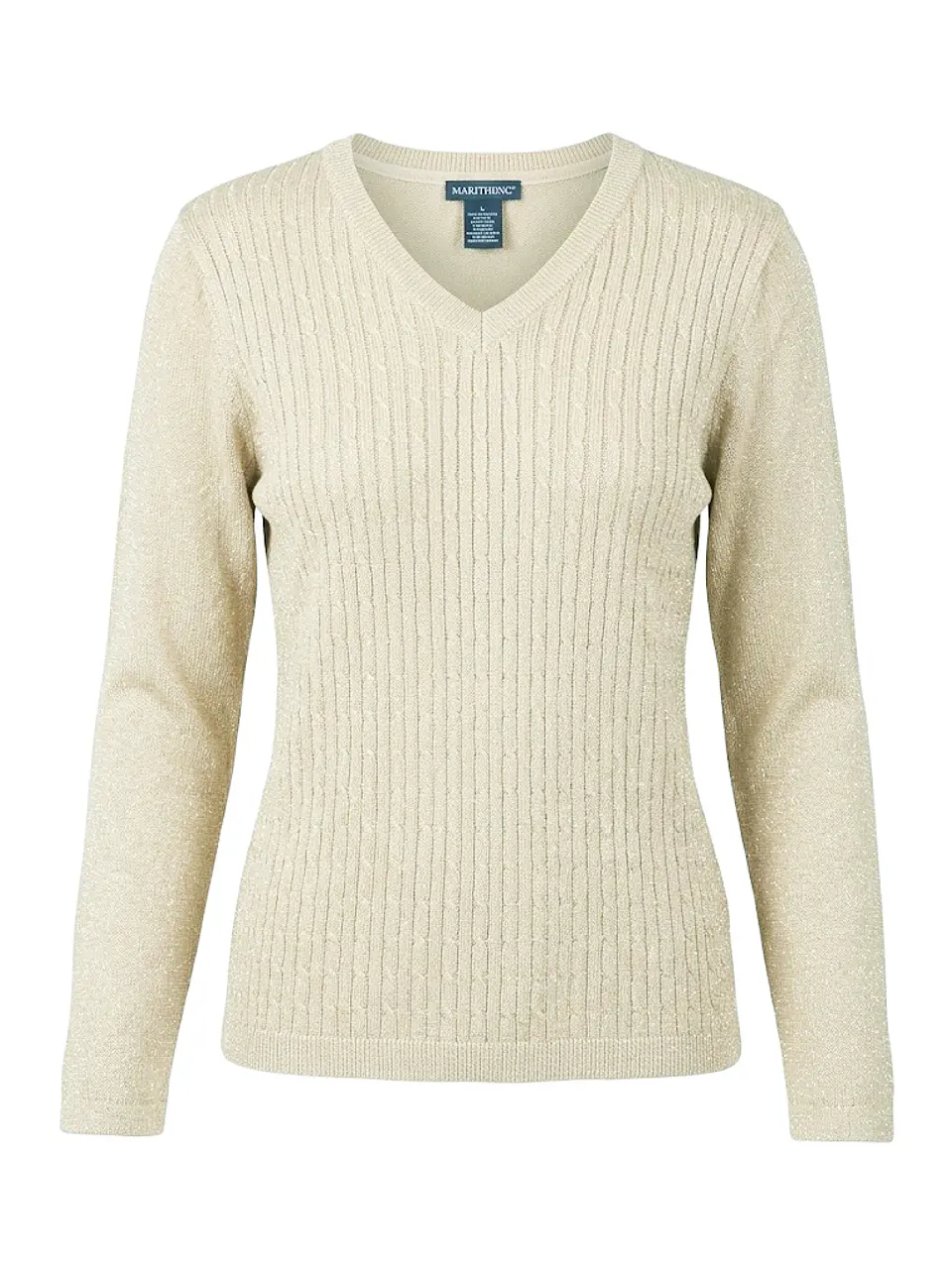 Chaleco Marittimo de Hilo Metalizado – Escote V - Talla S 1