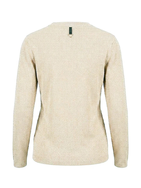 Chaleco Marittimo de Hilo Metalizado – Escote V - Talla S