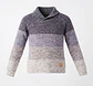 Sweater Colloky Tejido a Rayas Degradé – Estilo Confortable e Invernal - Talla 8 - Miniatura 1