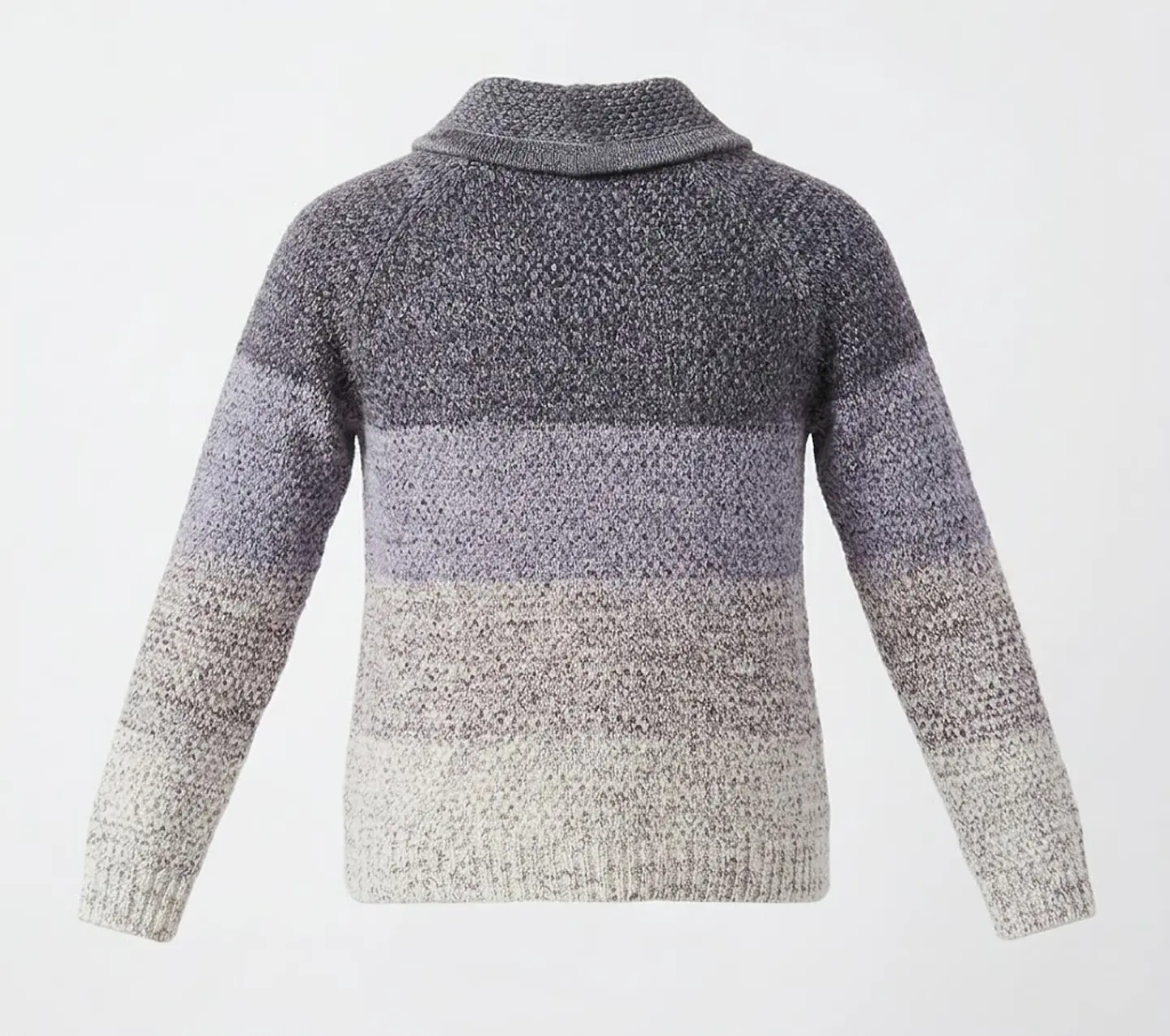 Sweater Colloky Tejido a Rayas Degradé – Estilo Confortable e Invernal - Talla 8 2