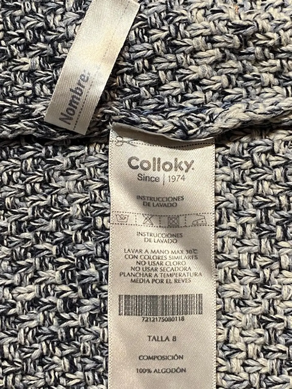 Sweater Colloky Tejido a Rayas Degradé – Estilo Confortable e Invernal - Talla 8 7