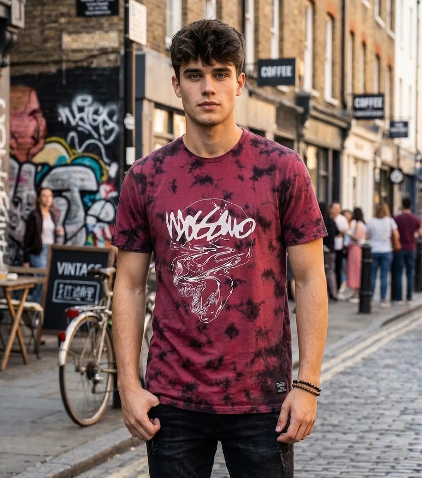 Polera Tie-Dye Mossimo Manga Corta - Talla L 4