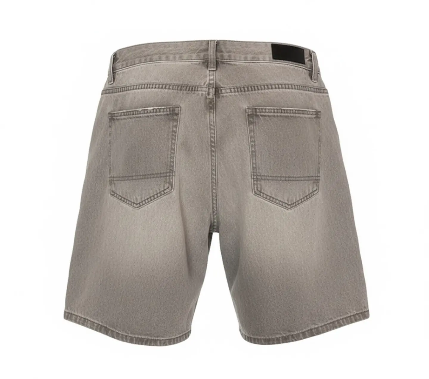 Short Mezclilla Hombre Bearcliff Bermuda Jeans con Destrozos Gris Talla 44 (USA 32) 2