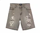 Short Mezclilla Hombre Bearcliff Bermuda Jeans con Destrozos Gris Talla 44 (USA 32) - Miniatura 1