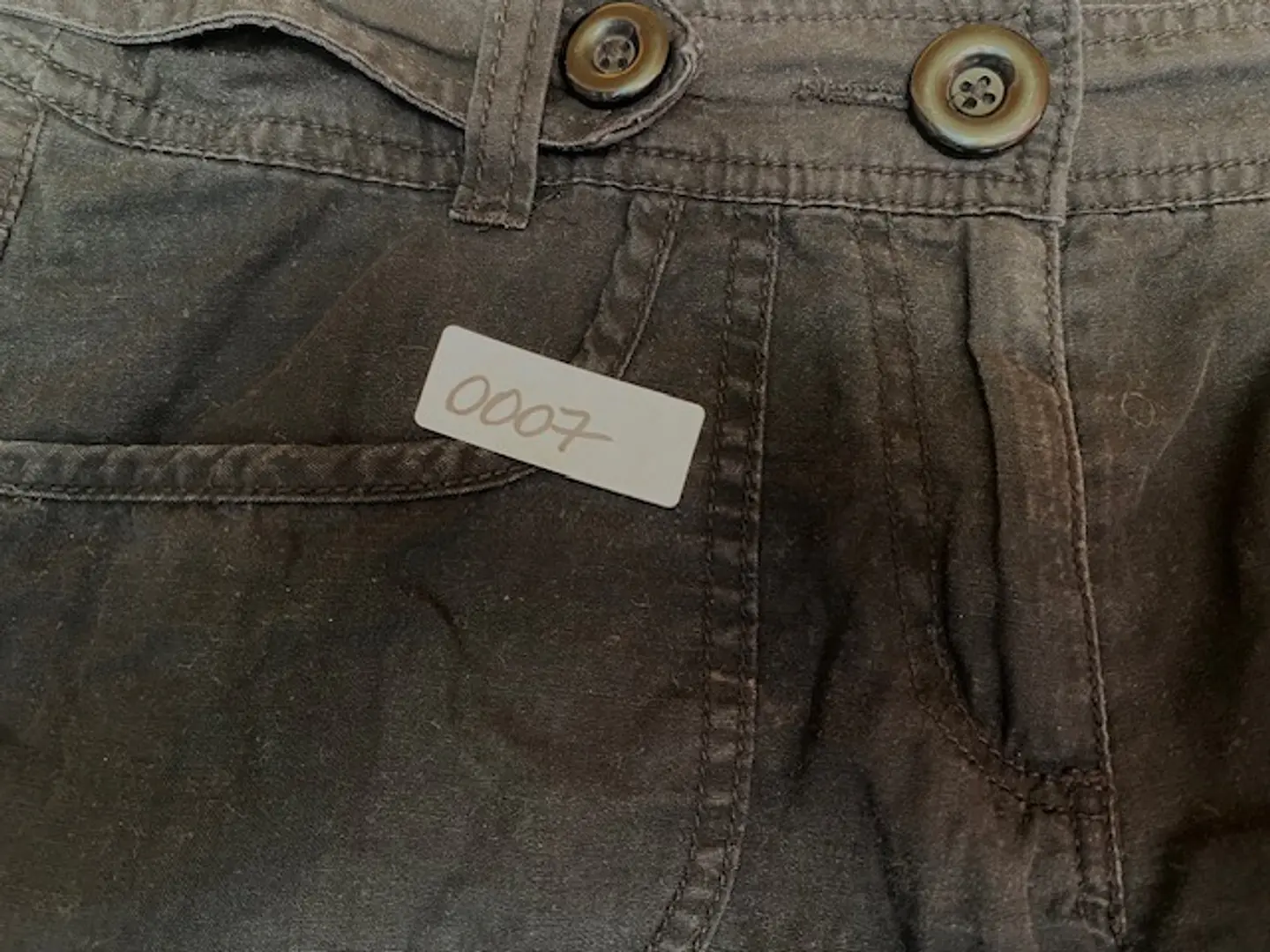 Short de Algodón Mujer H&M Corto Casual Negro Talla 36 16