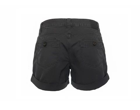 Short de Algodón Mujer H&M Corto Casual Negro Talla 36