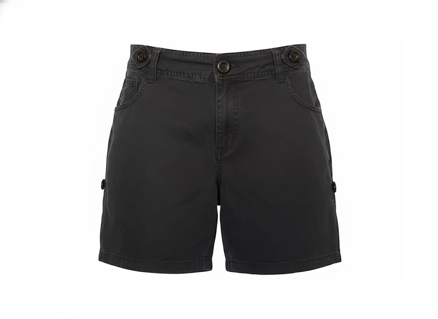 Short de Algodón Mujer H&M Corto Casual Negro Talla 36 3